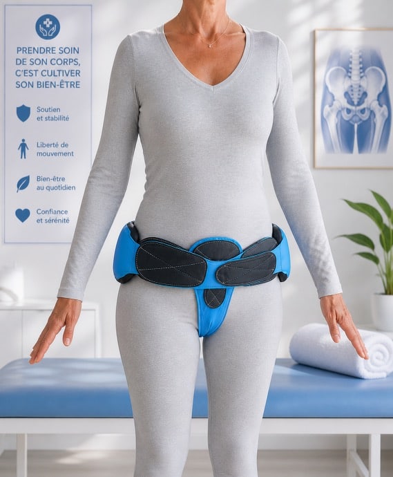 cosinov4 Ceinture de soutien pelvien portée par une femme