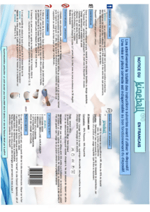 Notice d’utilisation du coussin médical Kineball