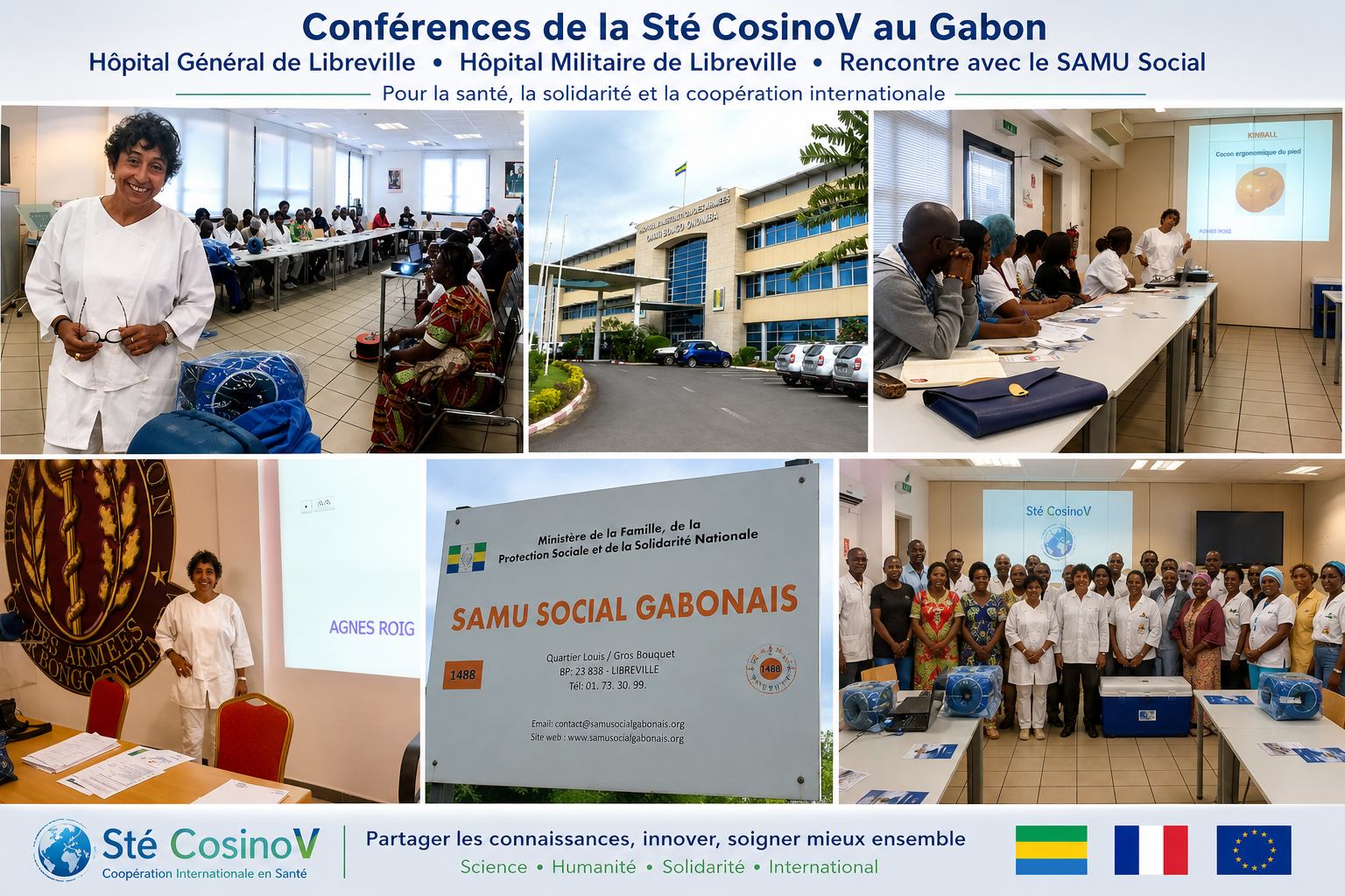 Conférences médicales CosinoV au Gabon